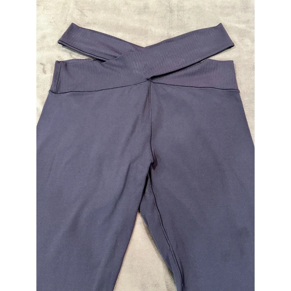 OFFLINE by Aerie Real Me Crossover Waistband 7/8 Leggings Gray Medium